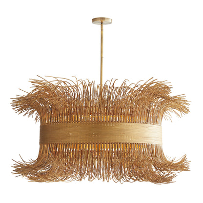 Aviolume Chandelier Rattan & Steel 42"D