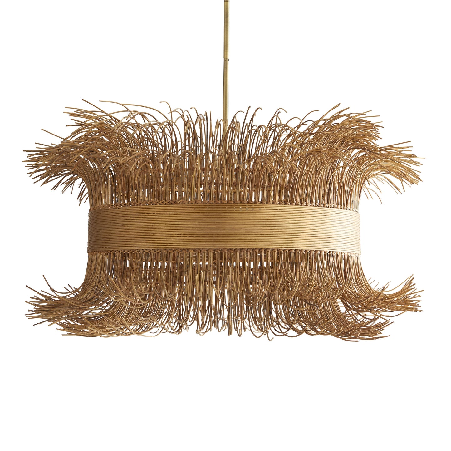 Aviolume Chandelier Rattan & Steel 42"D