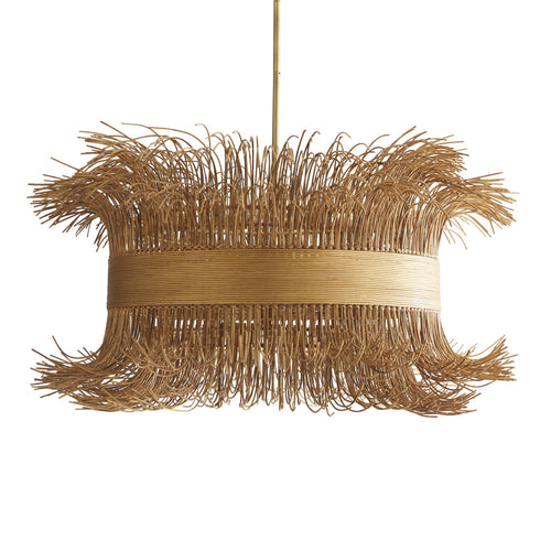 Aviolume Chandelier Rattan & Steel 42"D