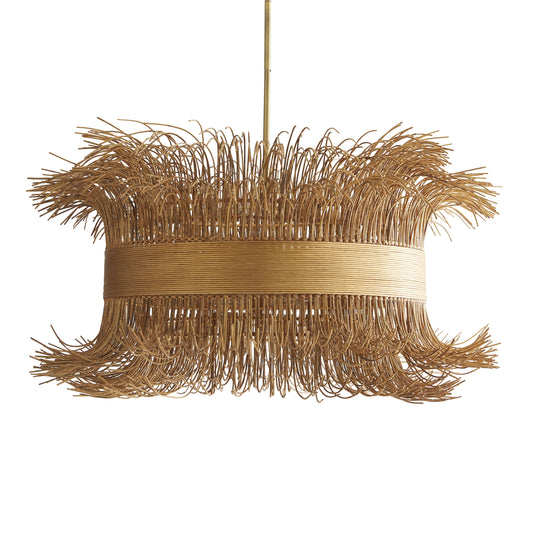 Aviolume Chandelier Rattan & Steel 42"D