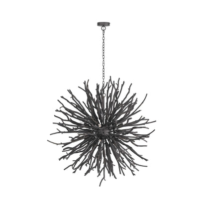 Rhoilume Chandelier Wood & Steel 43"D