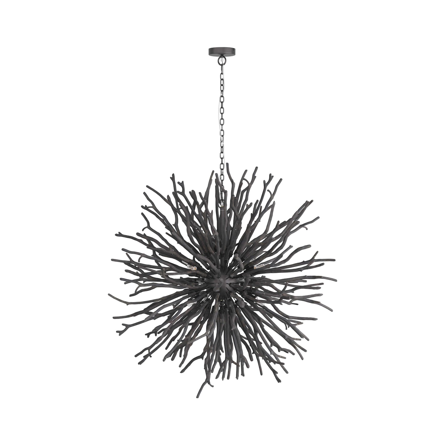 Rhoilume Chandelier Wood & Steel 43"D
