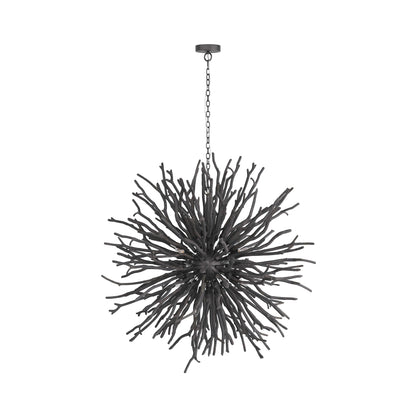Rhoilume Chandelier Wood & Steel 43"D