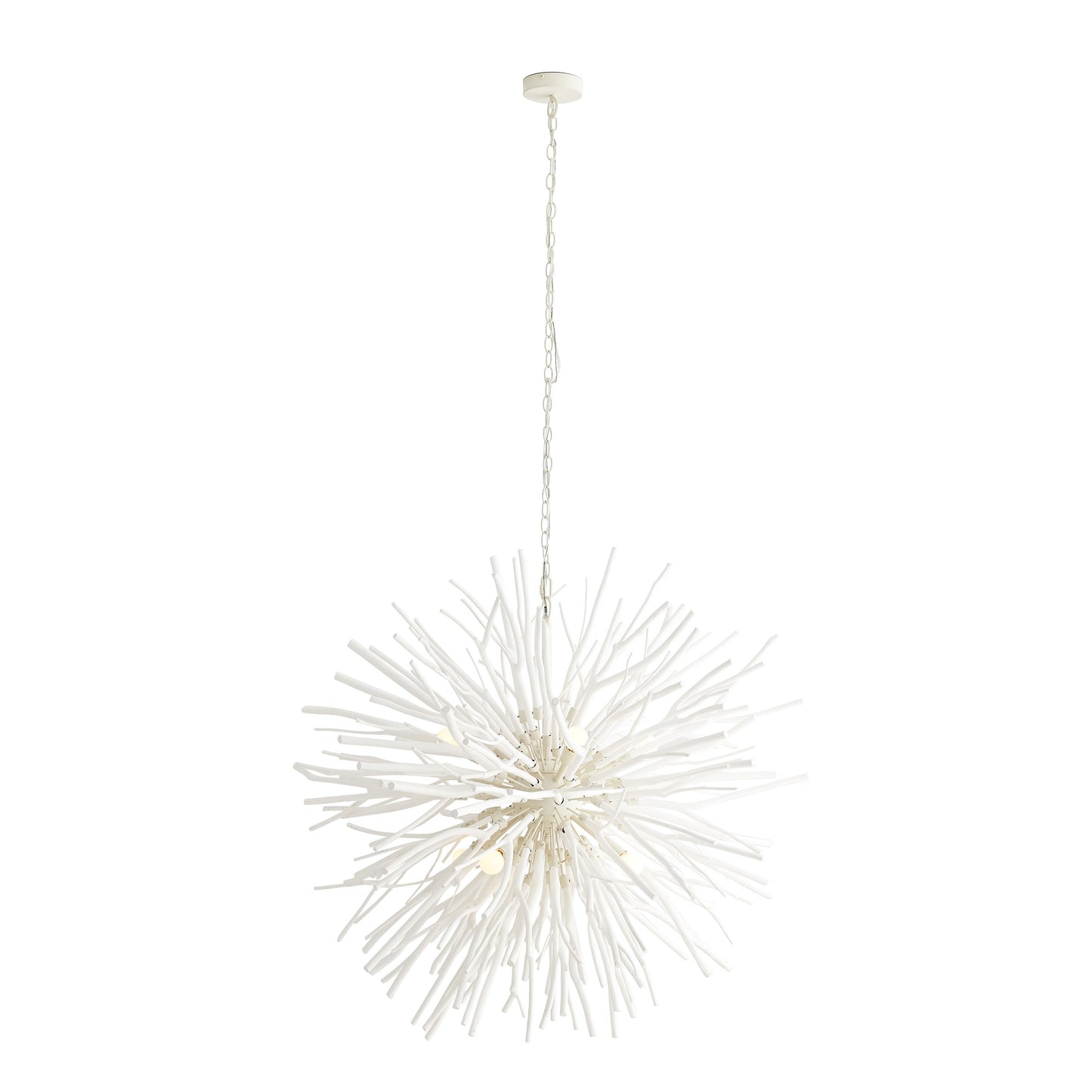 Rhoilume Chandelier Wood & Steel 43"D