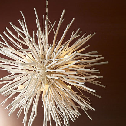 Rhoilume Chandelier Wood & Steel 43"D