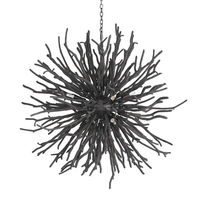 Rhoilume Chandelier Wood & Steel 43"D