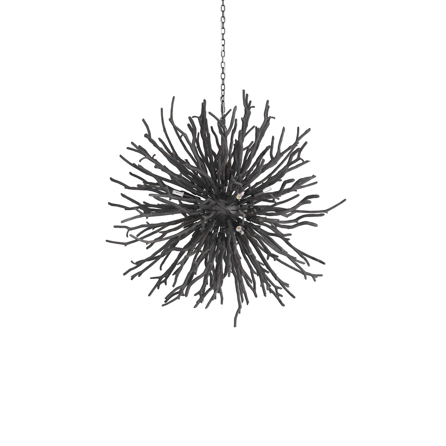 Rhoilume Chandelier Wood & Steel 43"D