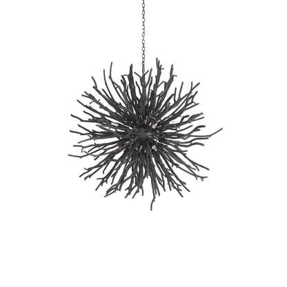 Rhoilume Chandelier Wood & Steel 43"D