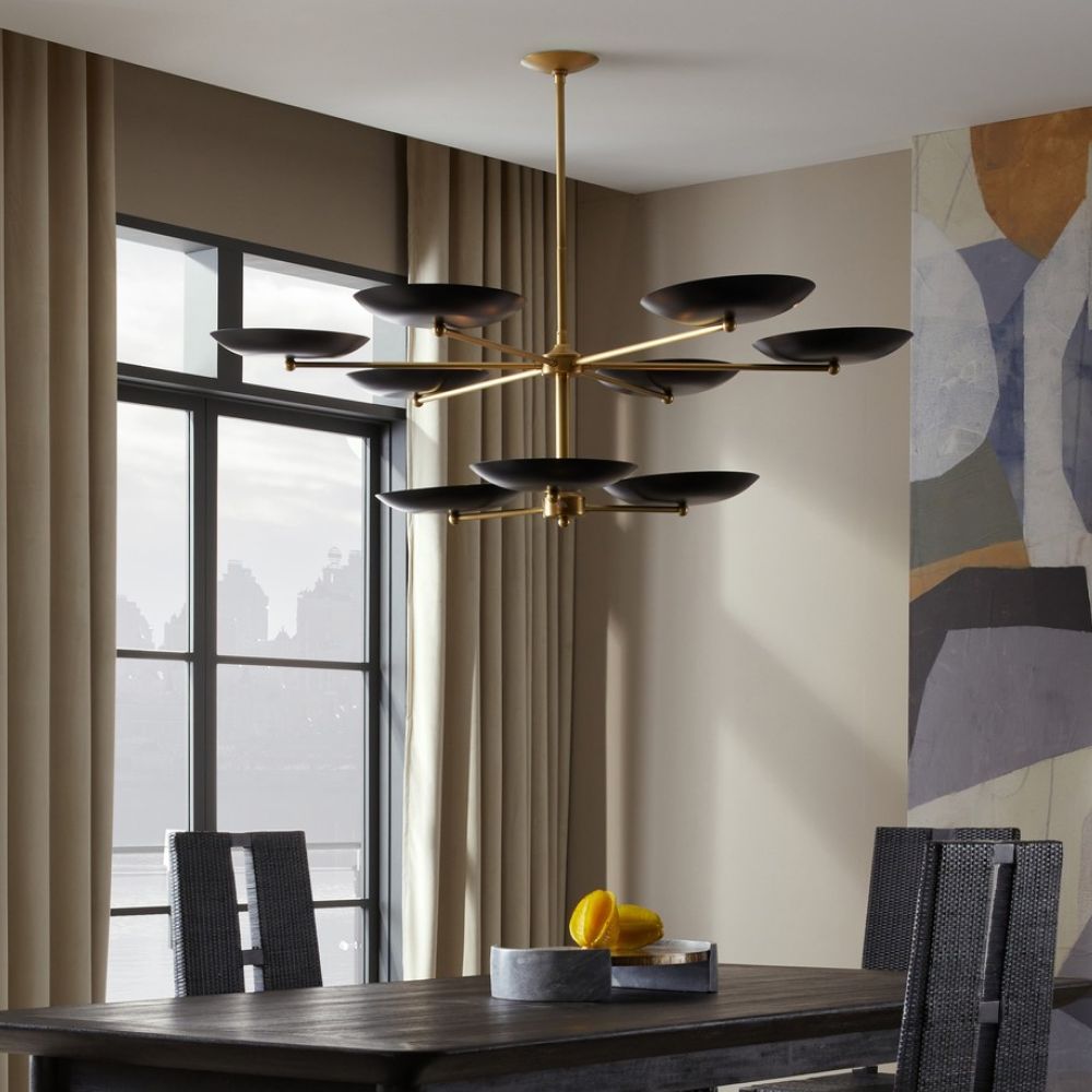 Kelysyl Chandelier Steel 40"D