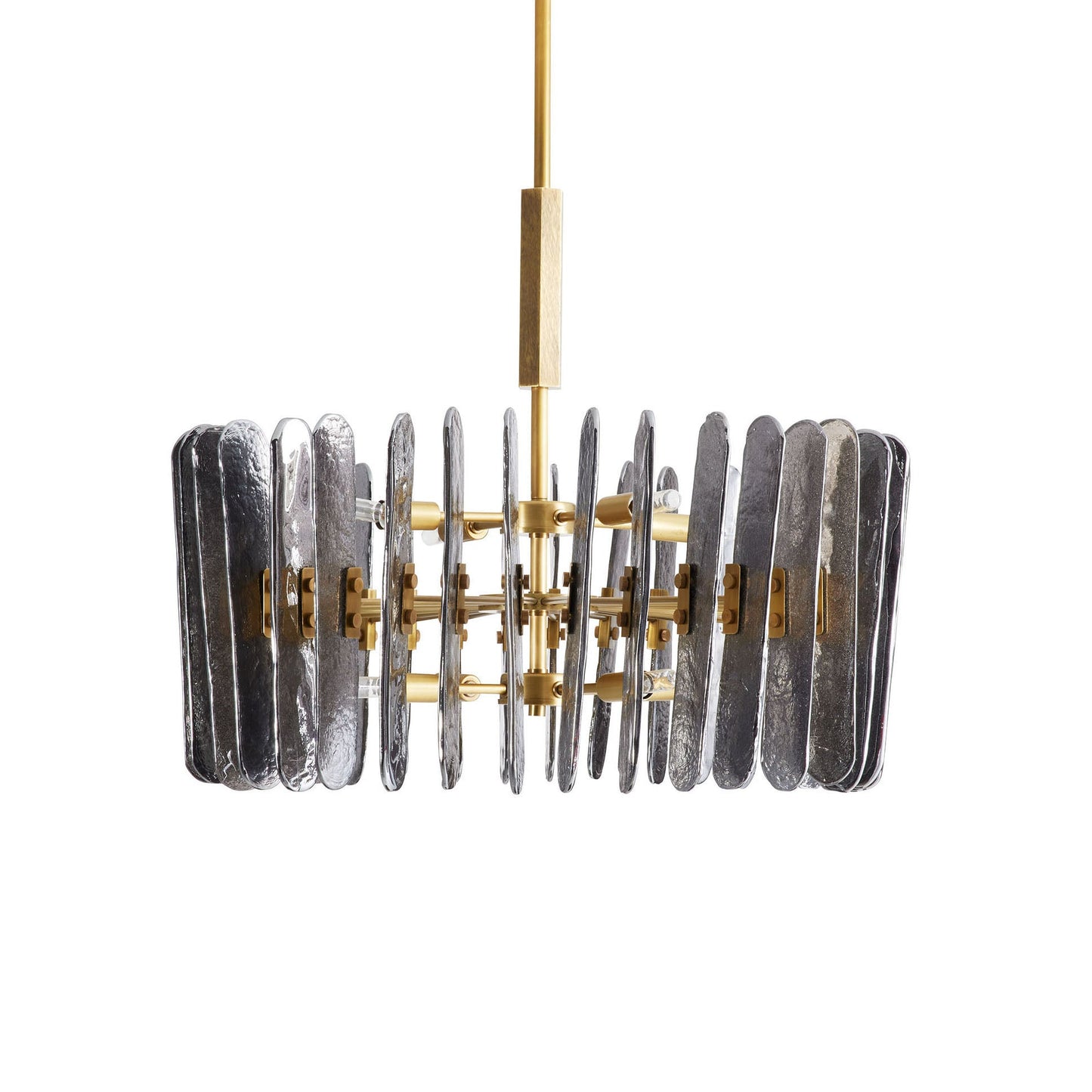 Avieinix Chandelier Iron & Glass & Seedy 25.5"D