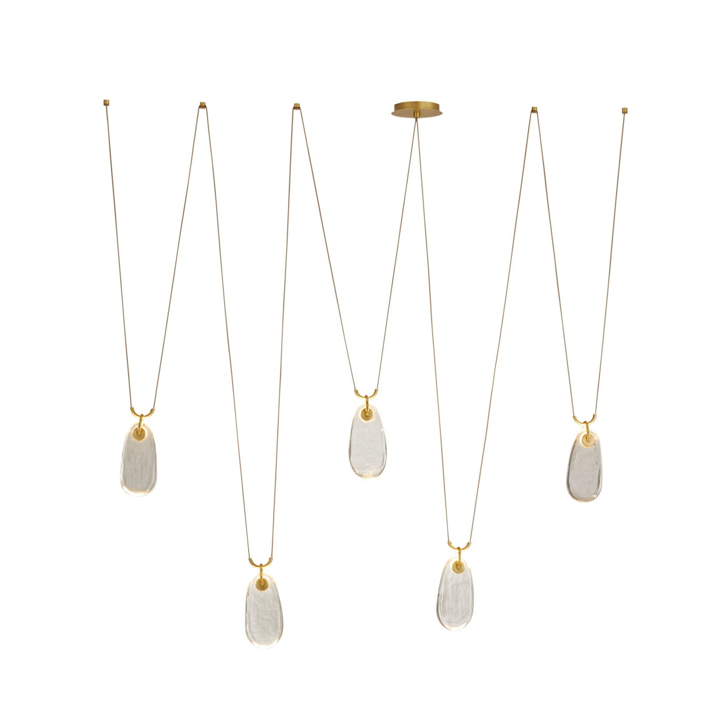 Jaraecyn Chandelier Iron & Glass 86"W x 24"D