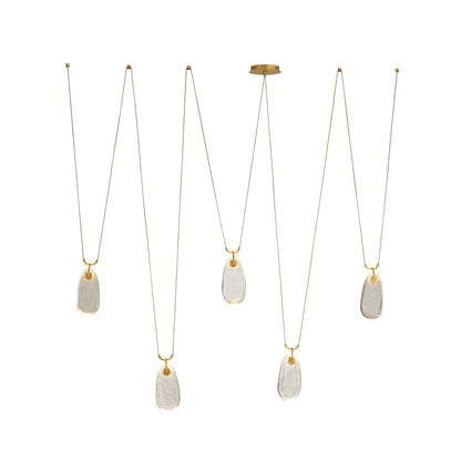 Jaraecyn Chandelier Iron & Glass 86"W x 24"D
