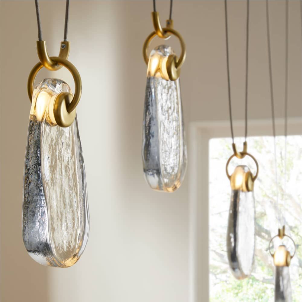 Jaraecyn Chandelier Iron & Glass 86"W x 24"D