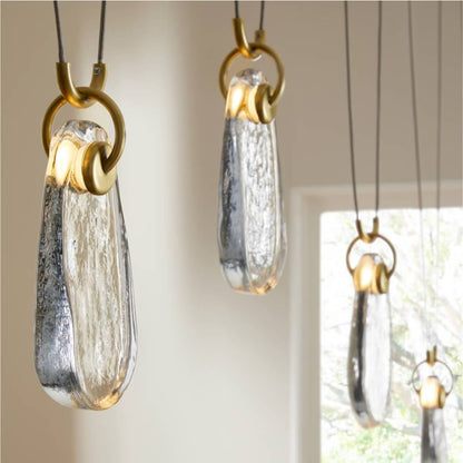 Jaraecyn Chandelier Iron & Glass 86"W x 24"D