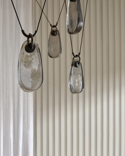 Jaraecyn Chandelier Iron & Glass 86"W x 24"D