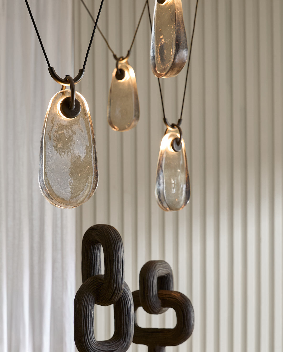 Jaraecyn Chandelier Iron & Glass 86"W x 24"D