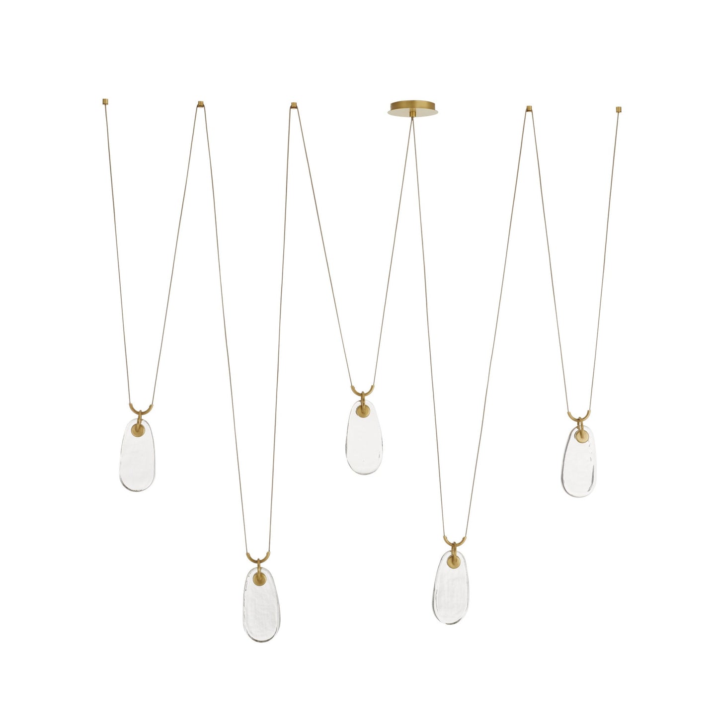 Jaraecyn Chandelier Iron & Glass 86"W x 24"D