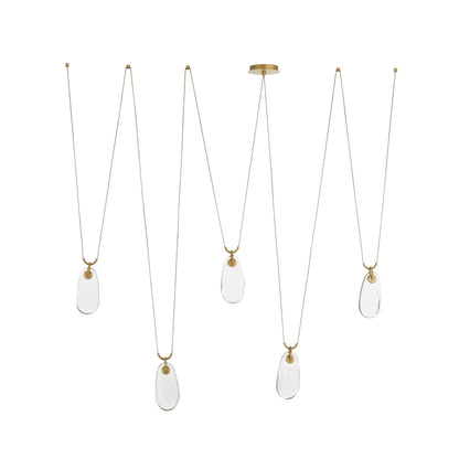 Jaraecyn Chandelier Iron & Glass 86"W x 24"D