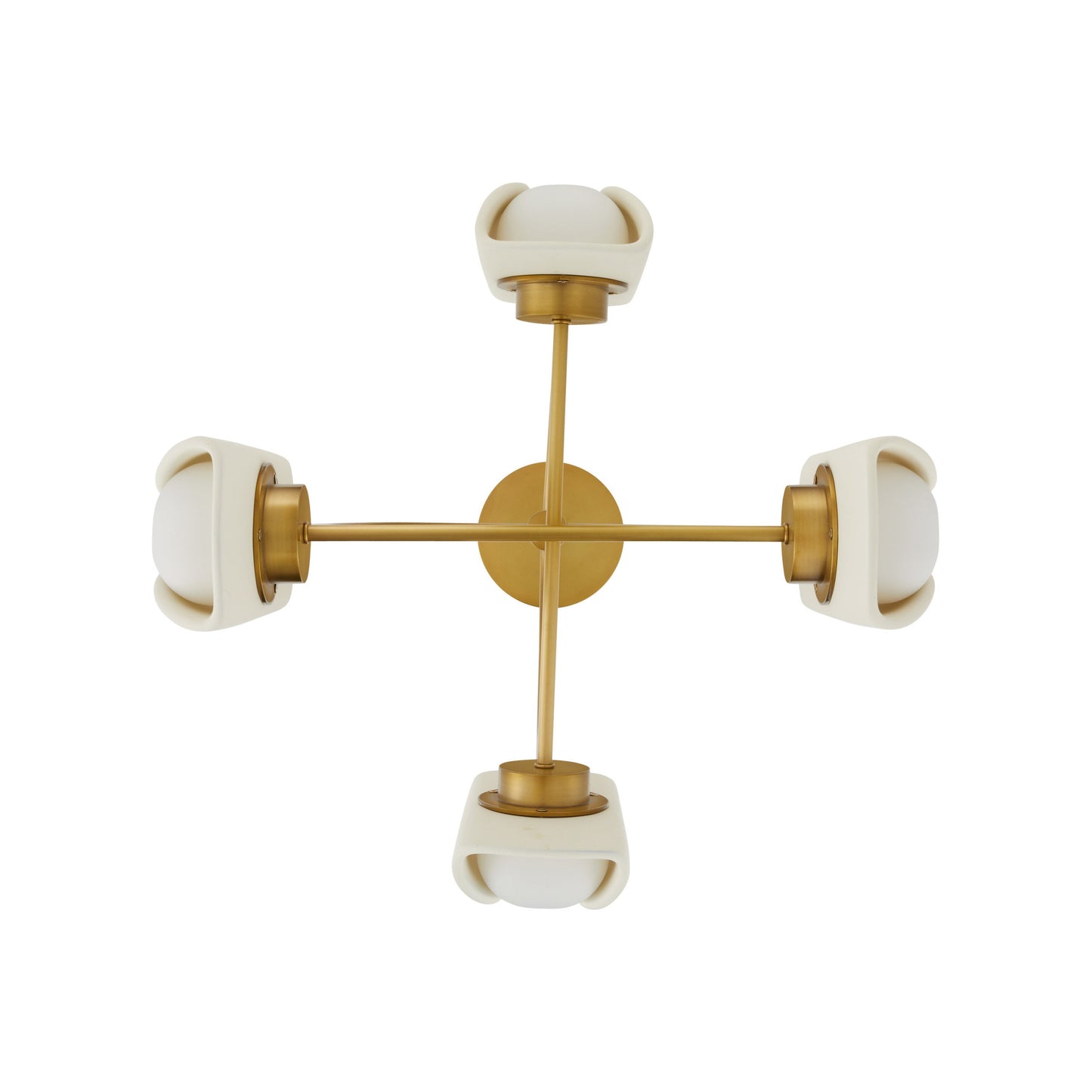 Vetiorin Chandelier Steel & Resin & Frosted Glass 20"D