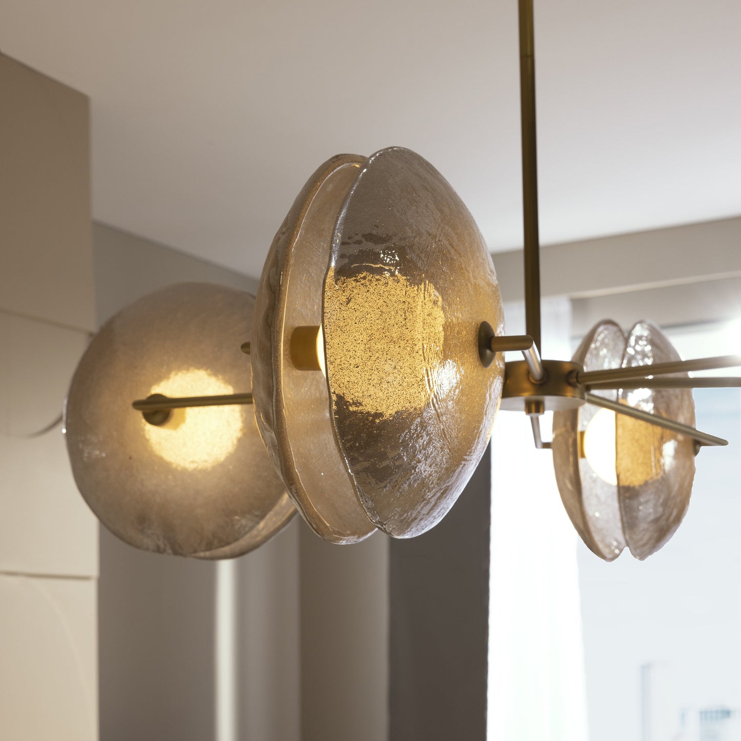 Sylaemond Chandelier Glass & Iron 40"D