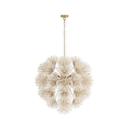 Calucyn Chandelier Coconut & Steel 33"D