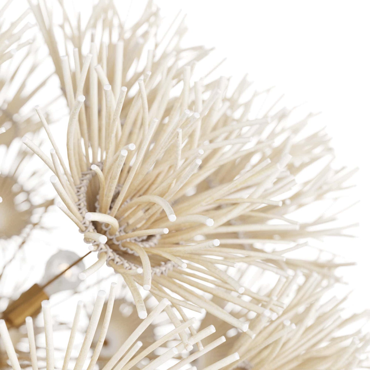 Calucyn Chandelier Coconut & Steel 33"D