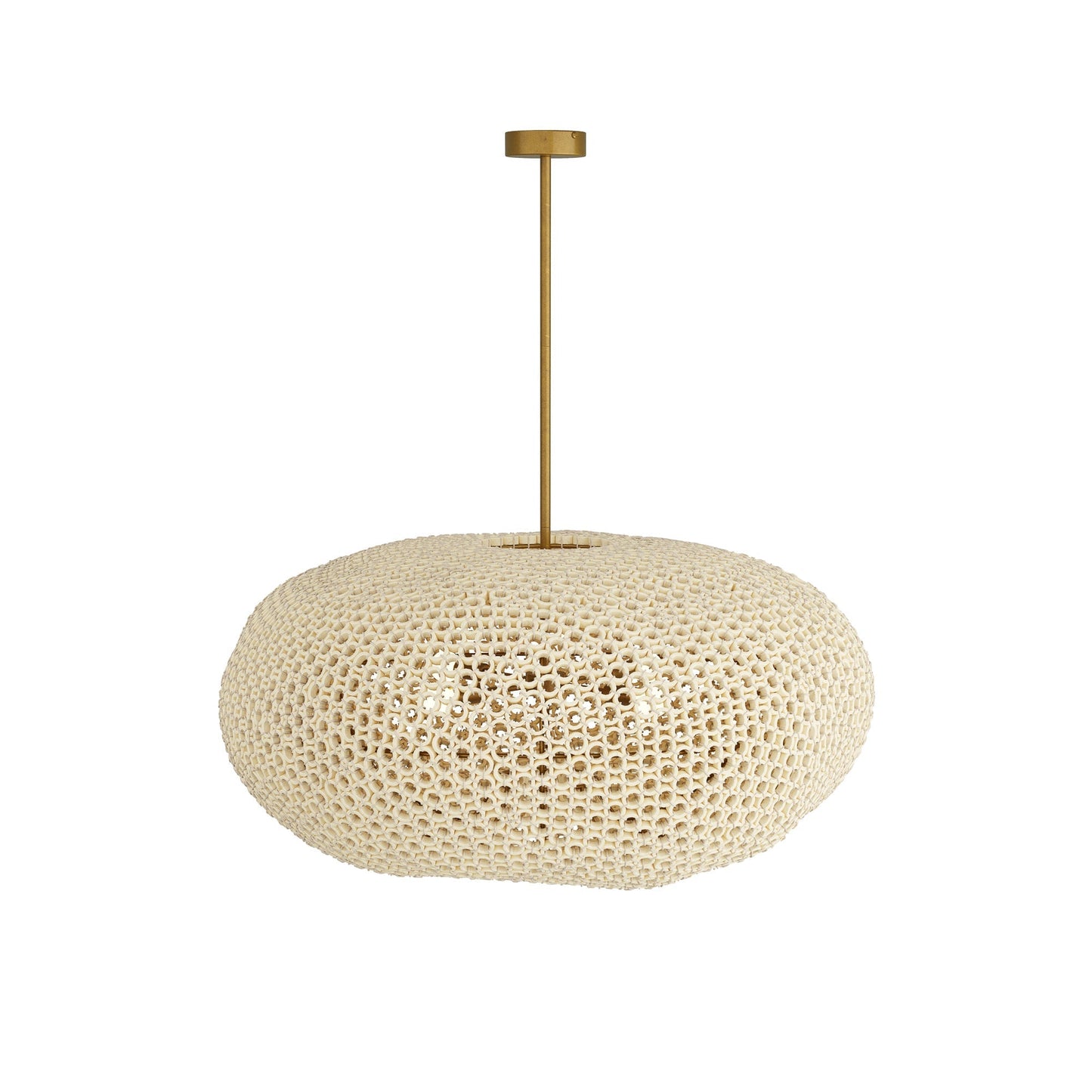 Verasera Chandelier Iron & Beech Wood 48"D