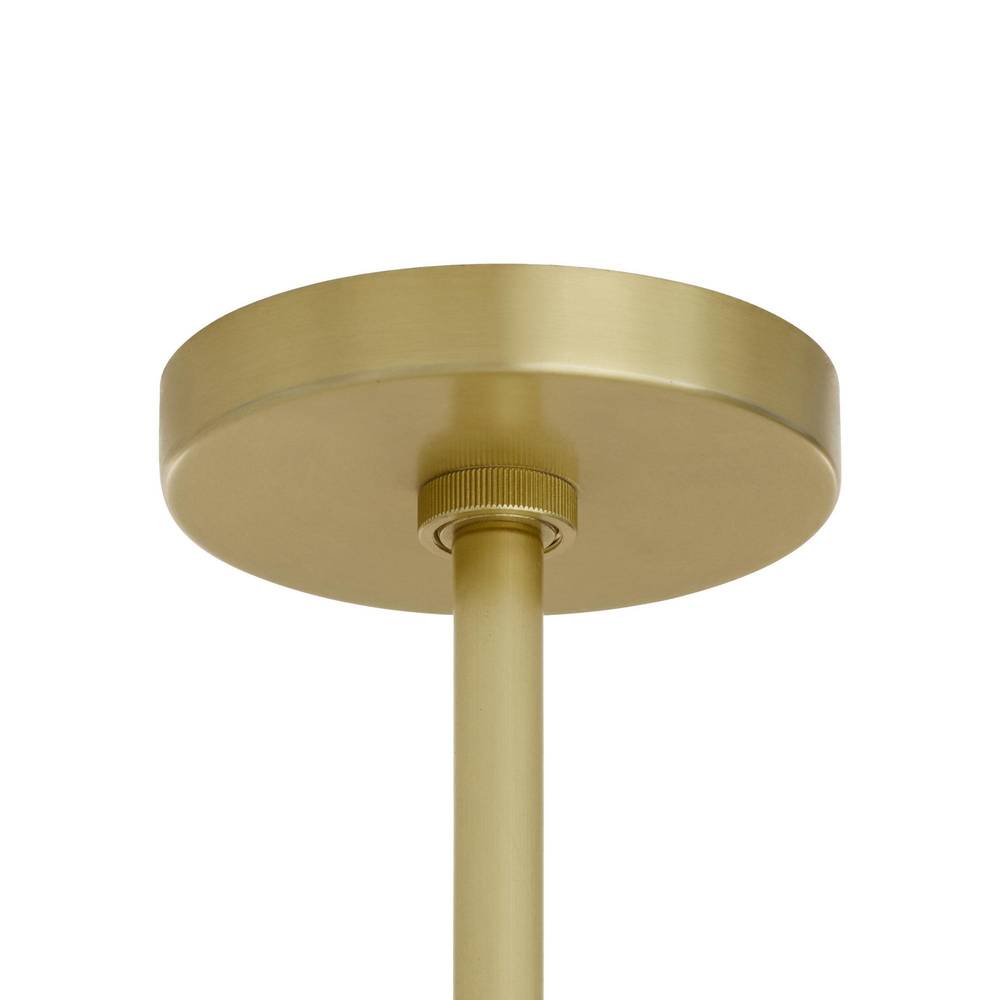 Cirooumond Chandelier Glass & Faux Shagreen Leather & Iron 55"D