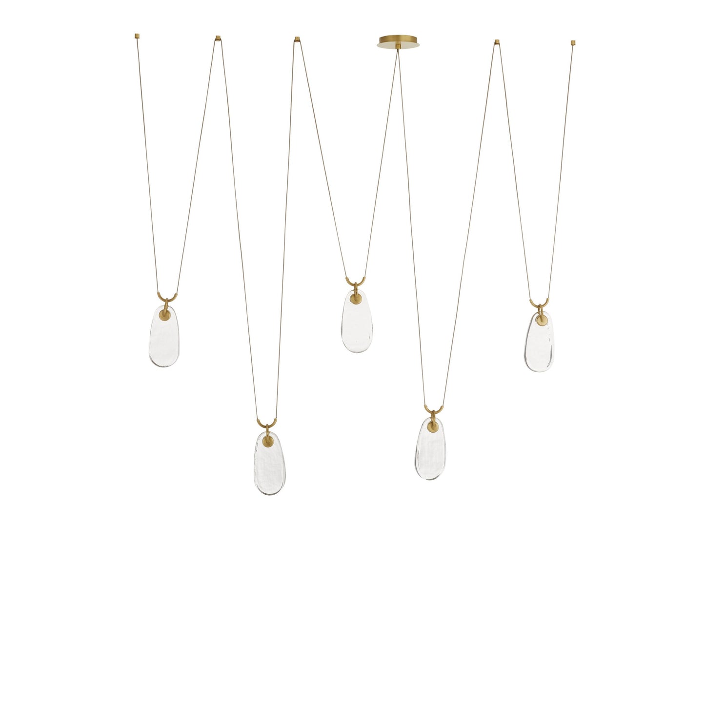 Jaraecyn Chandelier Iron & Glass 86"W x 24"D