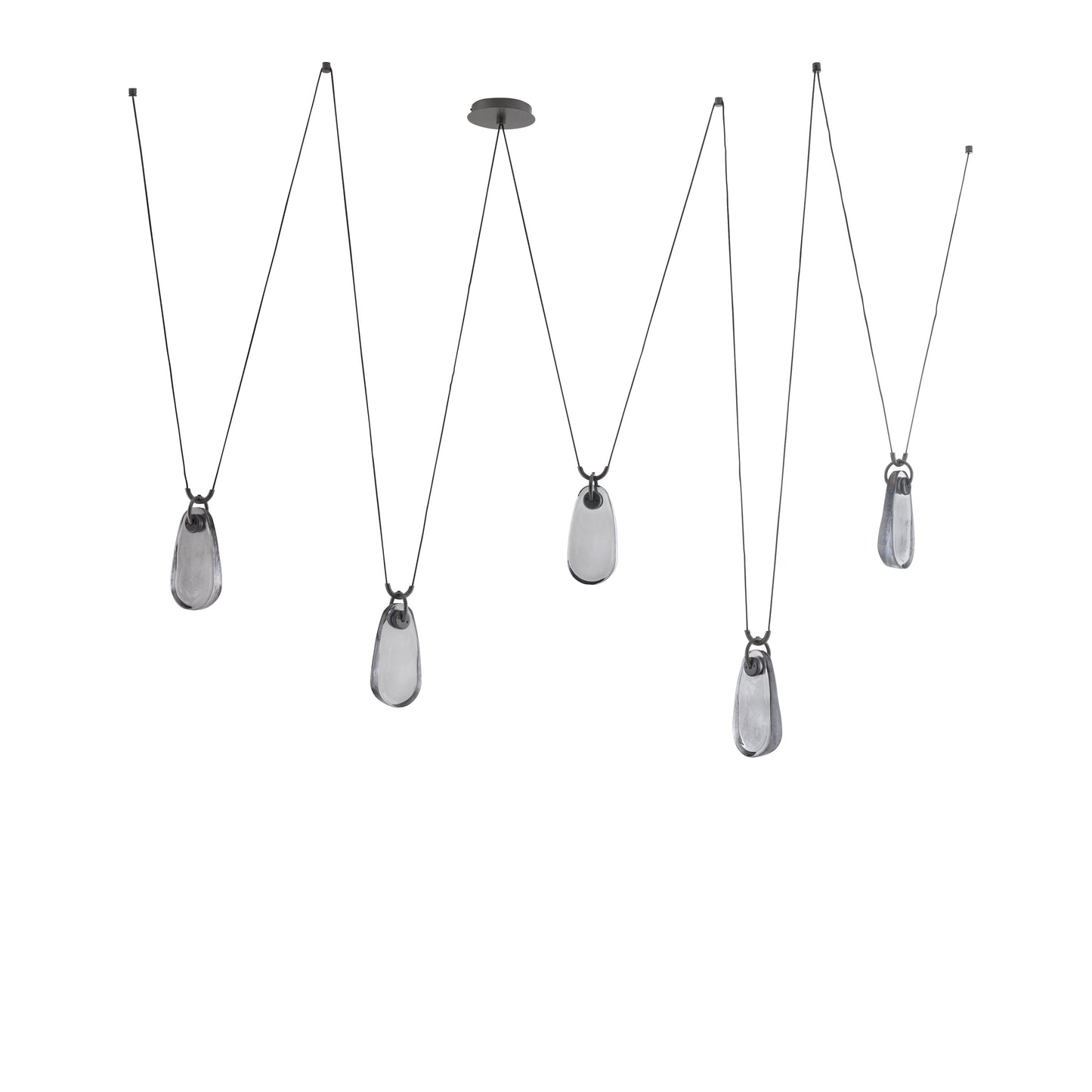 Jaraecyn Chandelier Iron & Glass 86"W x 24"D