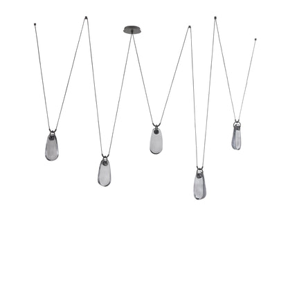 Jaraecyn Chandelier Iron & Glass 86"W x 24"D