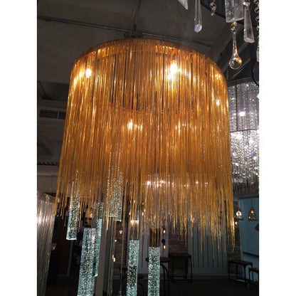 Sleek Beam Round Pendant