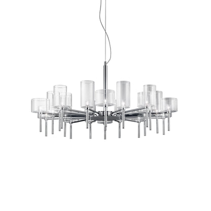 Jaryvaro Chandelier Light Chrome-plated Metal & Pirex Glass 46.75"D