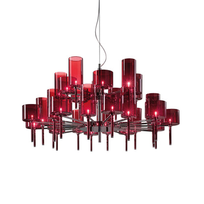 Jaryvaro Chandelier Light Chrome-plated Metal & Pirex Glass 46.75"D