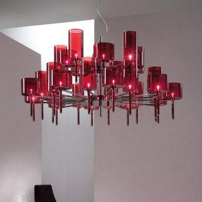 Jaryvaro Chandelier Light Chrome-plated Metal & Pirex Glass 46.75"D