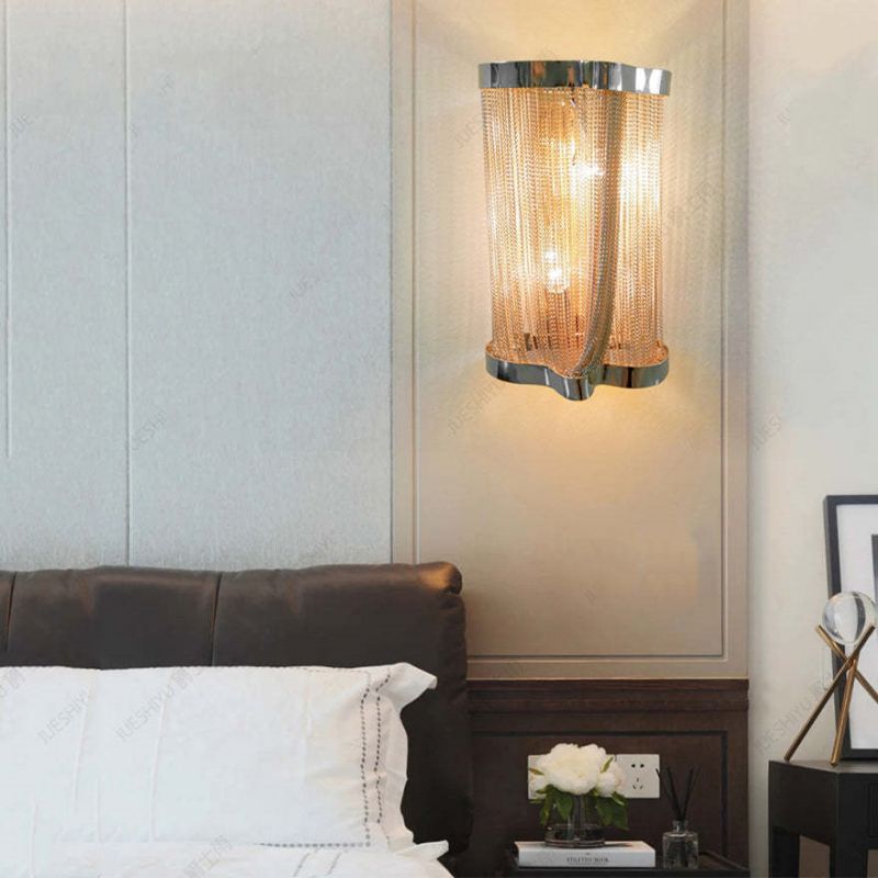 Ashley Aluminum Chain Tassel Wall Sconce - Richardrider