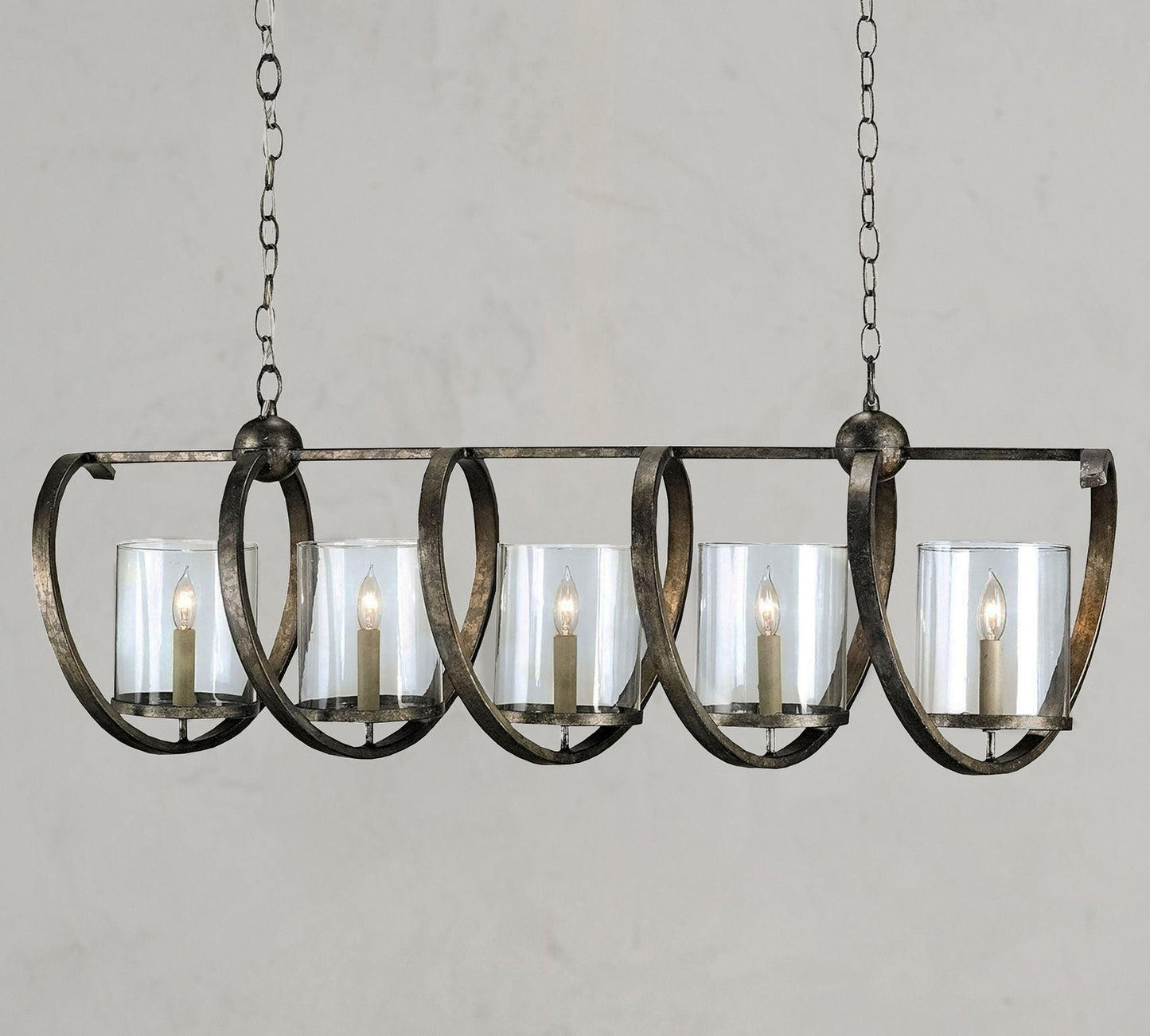 Bella Glass Chandelier 47" - Richardrider