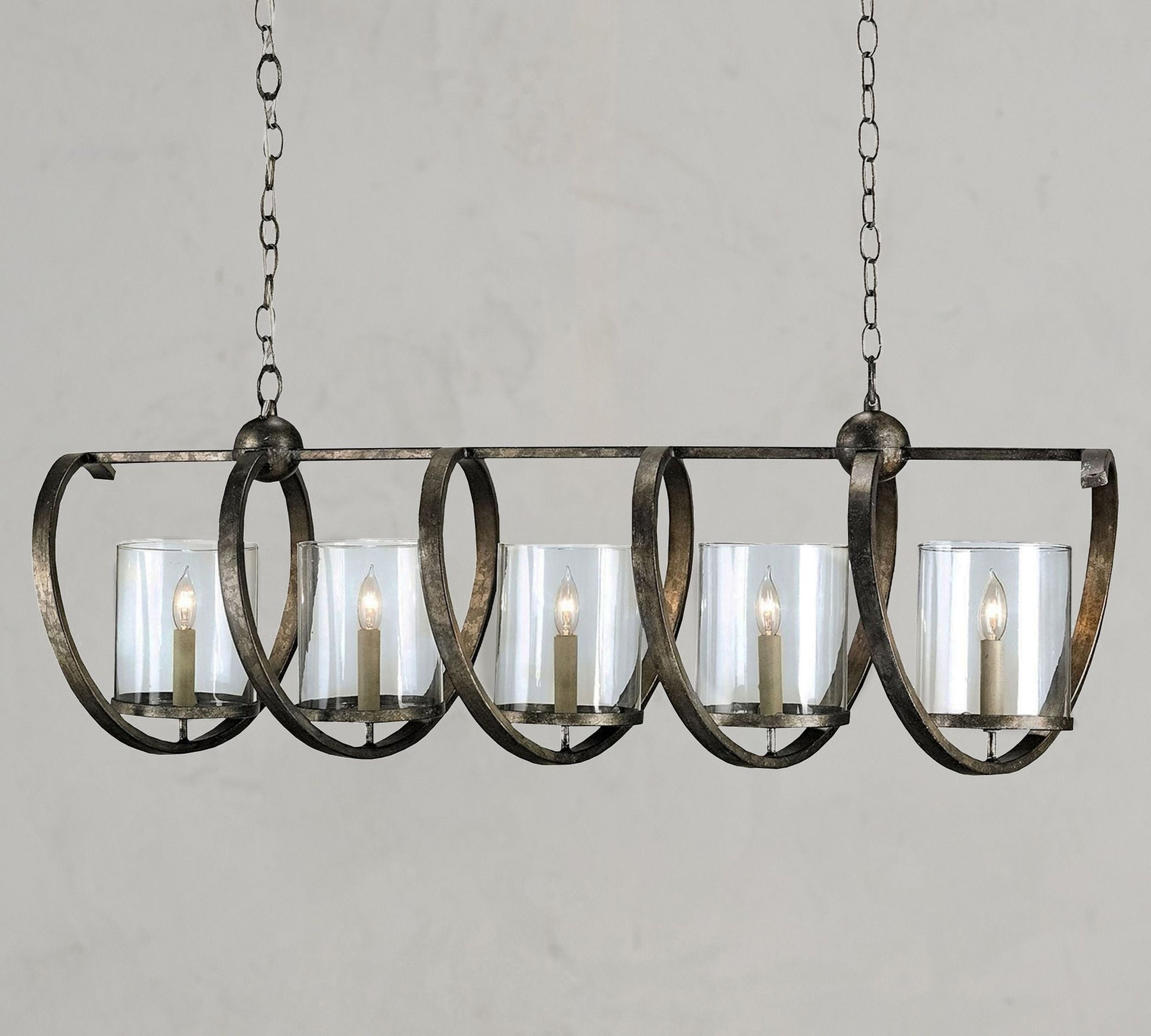 Bella Glass Chandelier 47" - Richardrider