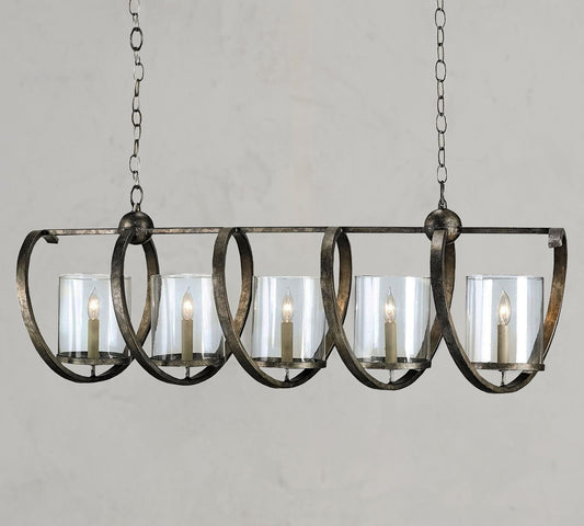 Bella Glass Chandelier 47" - Richardrider