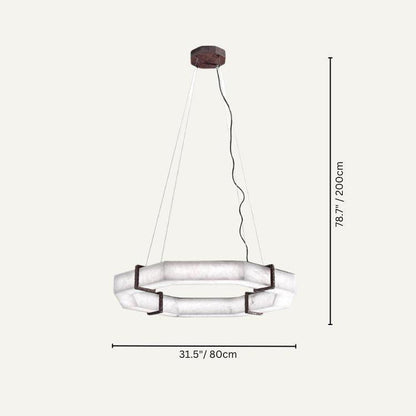 Glacera Alabaster Polygonal Chandelier - Richardrider