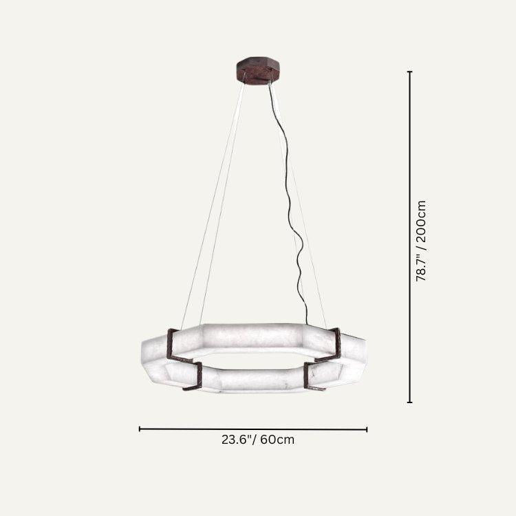Glacera Alabaster Polygonal Chandelier - Richardrider