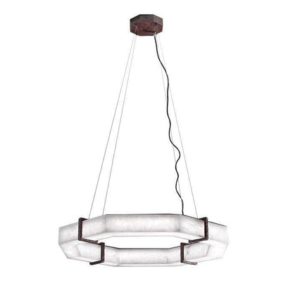 Glacera Alabaster Polygonal Chandelier - Richardrider