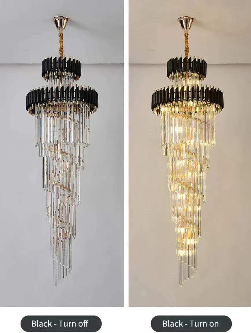 Cyrus Multiple Tier Crystal Chandelier - Richardrider