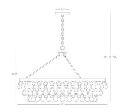 Eamon Large Chandelier 35''W - Richardrider