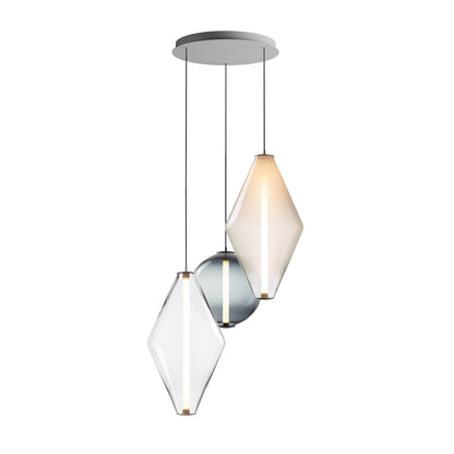Soleilen LED Chandelier Mouth-blown Lead-free Crystal & Metal 39"D