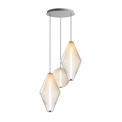 Soleilen LED Chandelier Mouth-blown Lead-free Crystal & Metal 39"D