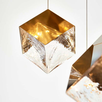 Norador Rectangle LED Chandelier Mouth-blown Crystal With Metal Sheet 57.1"W
