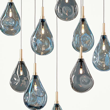 Dorarion Mini Square LED Chandelier Mouth-blown Crystal With Metal Coating 36.2"W x 36.2"D