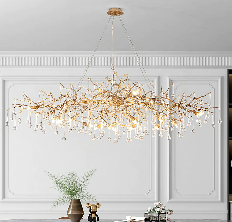 Doris Branch Crystal Chandelier Light - Richardrider