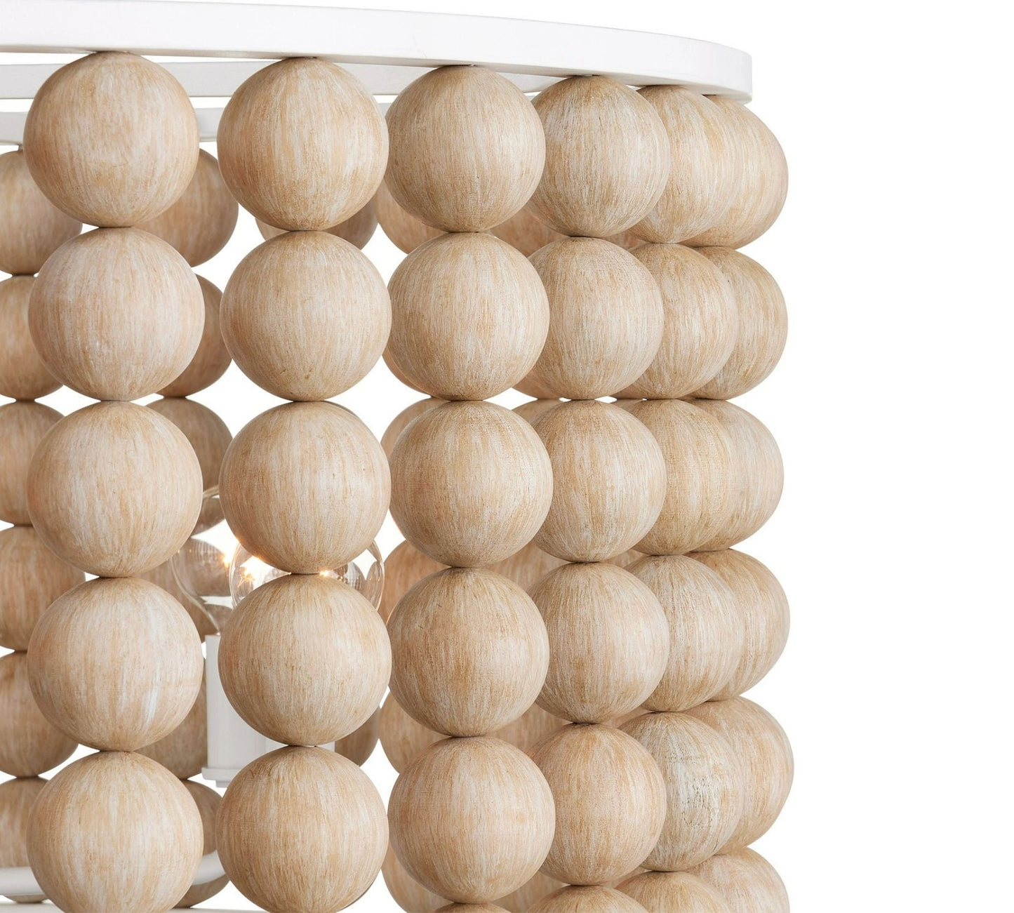 Brookbury Wood Bead Chandelier 32" - Richardrider